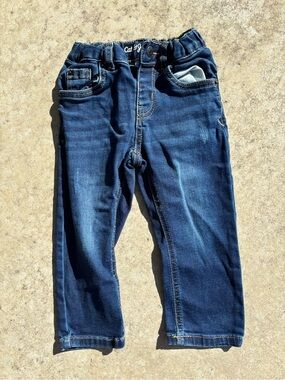 Cat & Jack Boys Dark Blue Stretch Denim Jeans